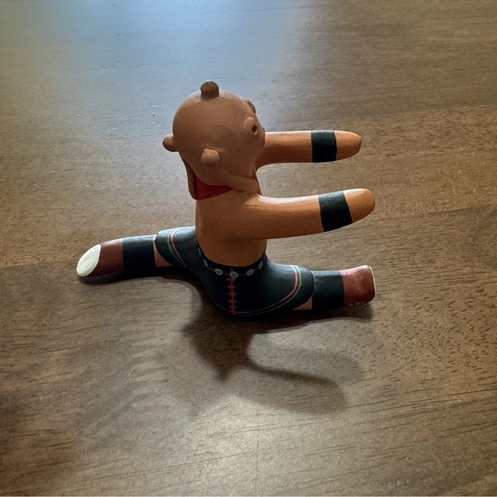 Rare Vintage Hopi Mud head Tumbling Doll Figurine By Tony Dallas Signed - Picture 4 of 6
